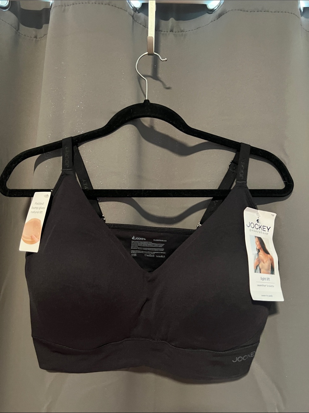 Jockey Black Wirefree Light Lift Bra